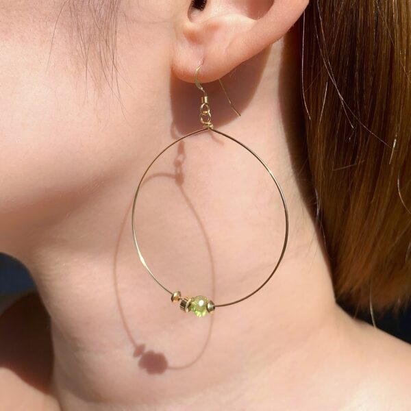 peridot earrings