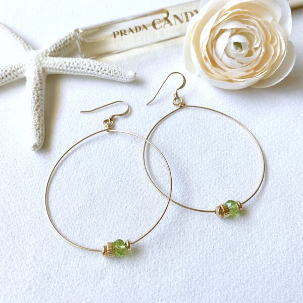 peridot earrings