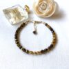 Tiger eye and faceted gold bead bracelet - Image 3