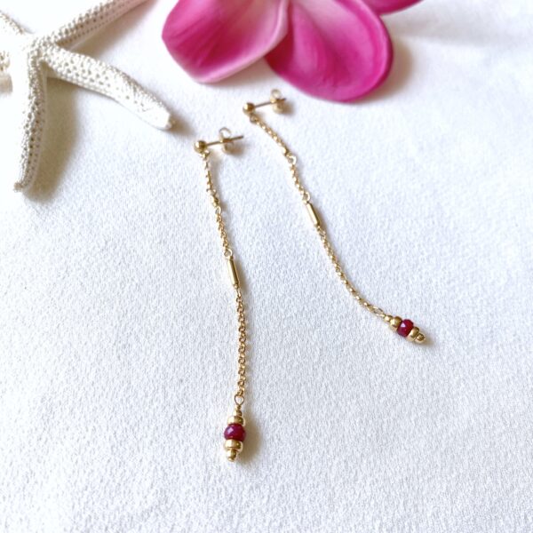 ruby earrings