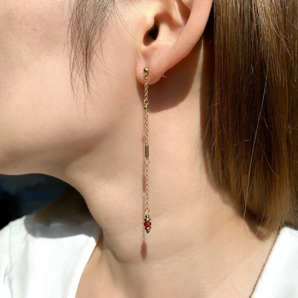 ruby earrings