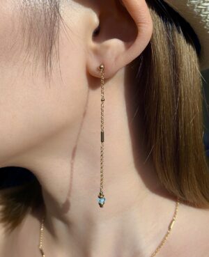 Blue topaz earrings