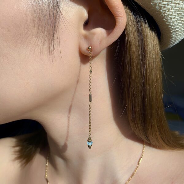 Blue topaz earrings