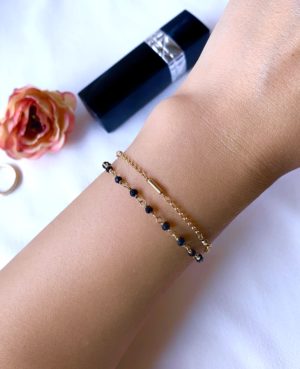 black spinel bracelet