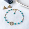 Hammered ring and turquoise bracelet - Image 3