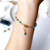 Hammered ring and turquoise bracelet - Image 2