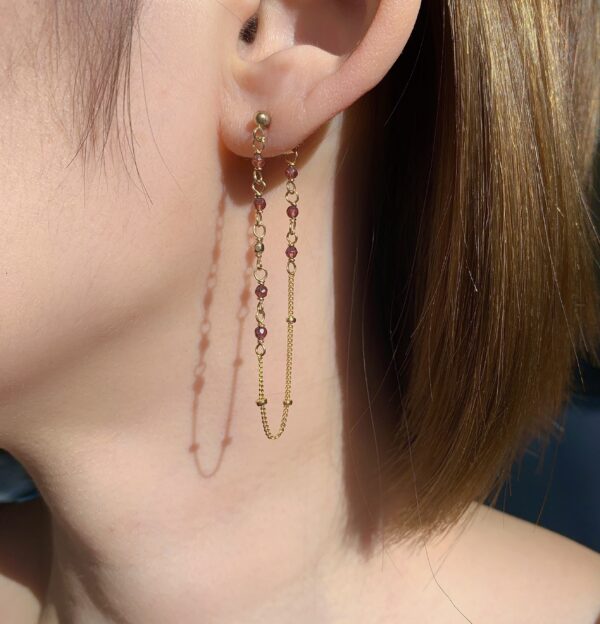 garnet earrings