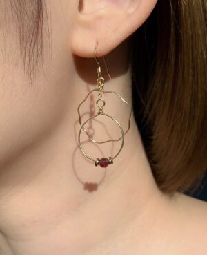 garnet earrings