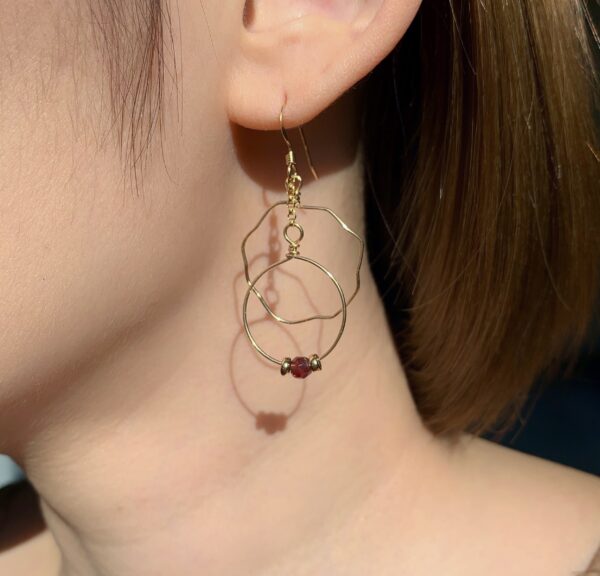 garnet earrings