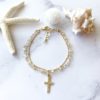 Moonstone rosary double strand bracelet - Image 2