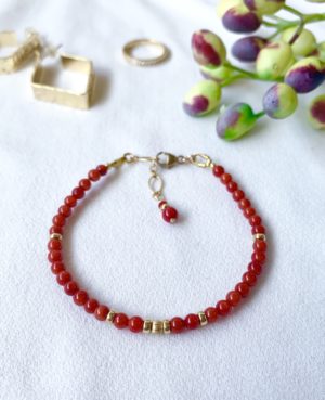 Red coral bracelet