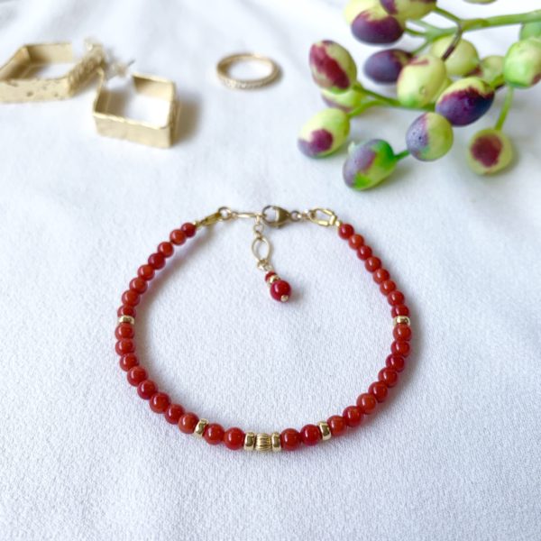 Red coral bracelet