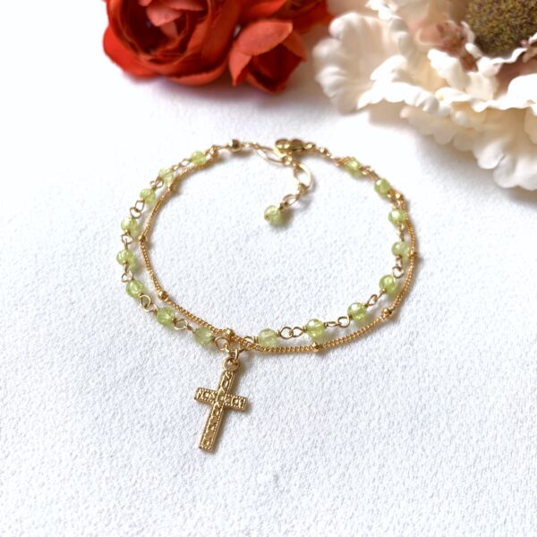 peridot rosary bracelet