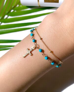 turquoise rosary bracelet