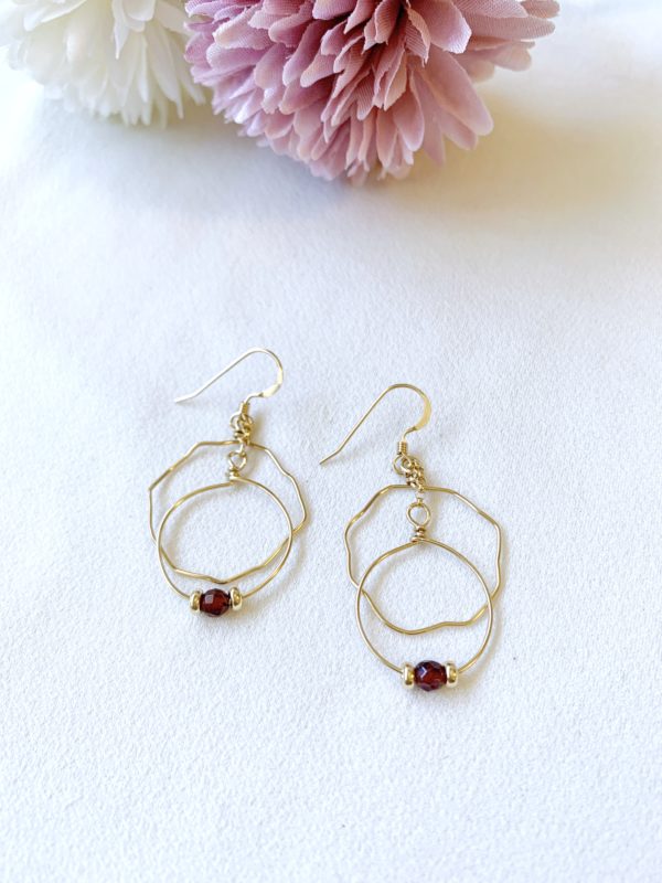 Garnet earrings