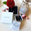 White pearl fruits and cross earrings - Image 5