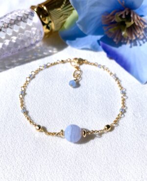 blue lace agate bracelet