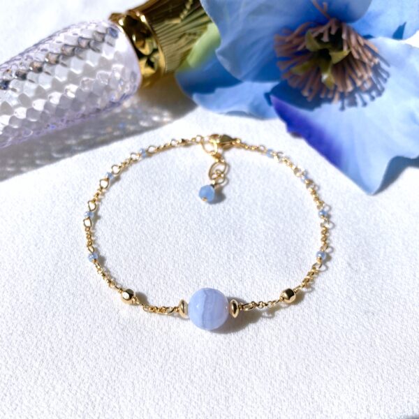 blue lace agate bracelet