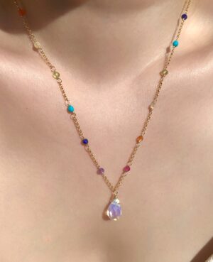 chakra gemstone necklace