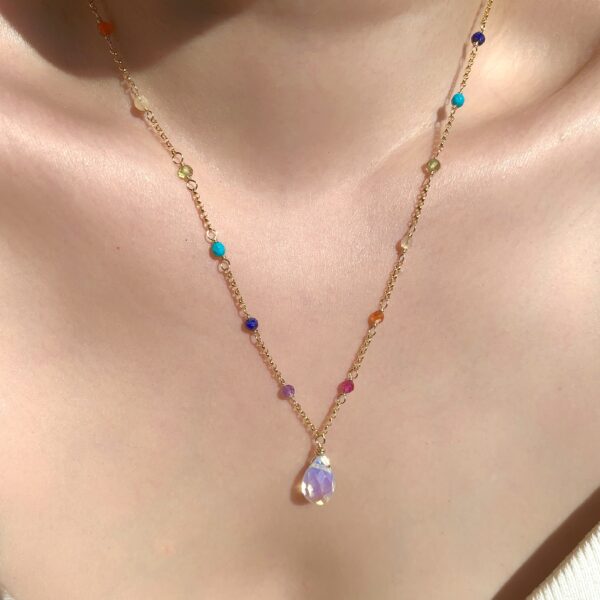 chakra gemstone necklace