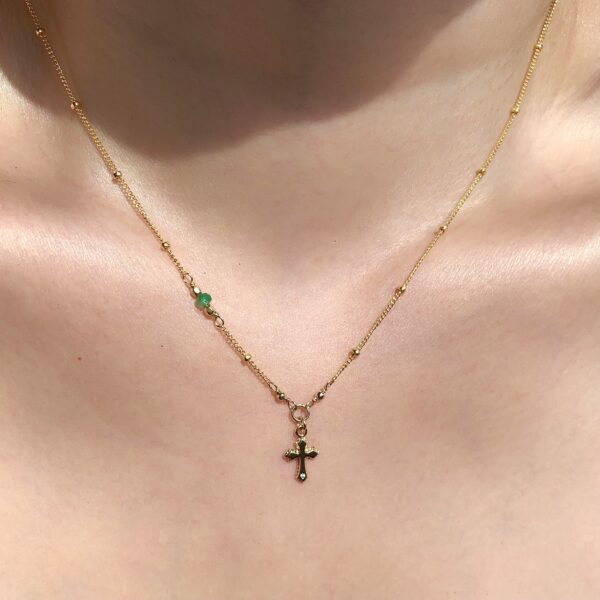 emerald rosary necklace