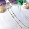 Emerald infinity chain dainty glasses chain - Image 3