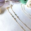 Emerald infinity chain dainty glasses chain - Image 4