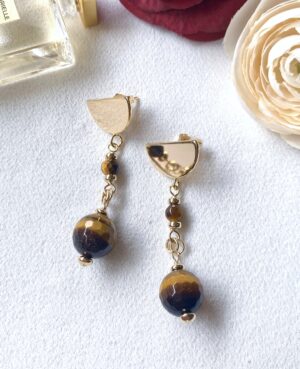 tiger eye earrings