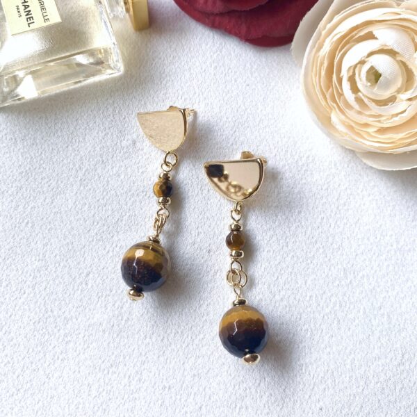 tiger eye earrings