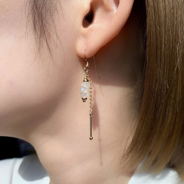 Moonstone earrings