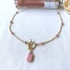 Rectangle rhodochrosite toggle necklace - Image 4