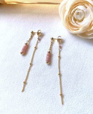 rhodochrosite earrings