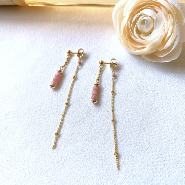 rhodochrosite earrings