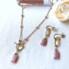 Rectangle rhodochrosite toggle necklace - Image 6