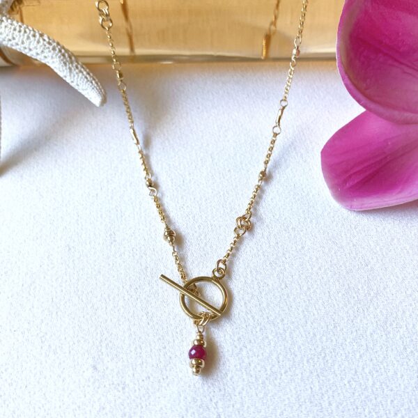 Nona ruby toggle necklace - Image 3