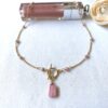 Rectangle rhodochrosite toggle necklace - Image 5