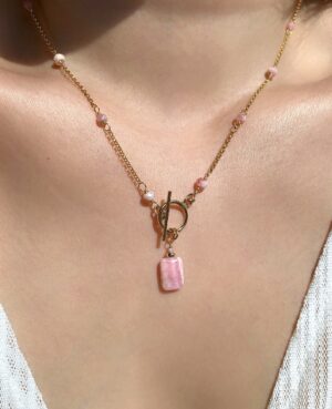 Rhodochrosite necklace