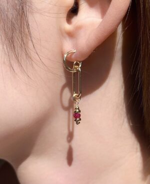 ruby earrings