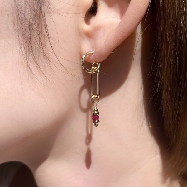 ruby earrings