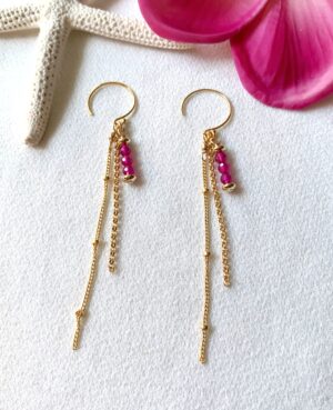 ruby earrings