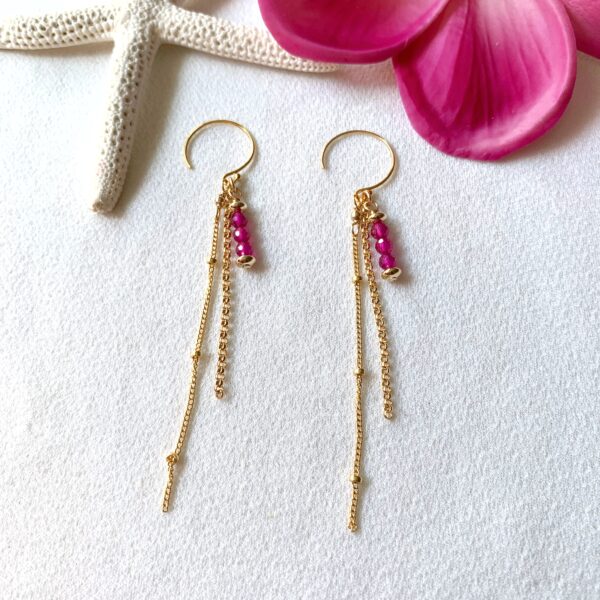 ruby earrings