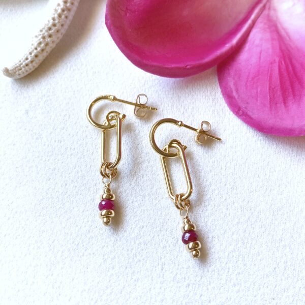 ruby earrings