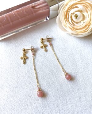 rhodochrosite earrings