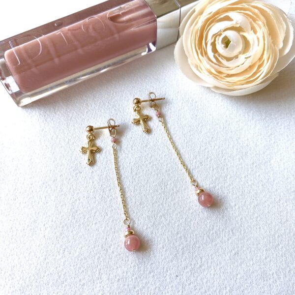 rhodochrosite earrings