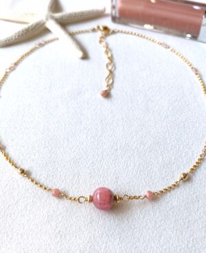 rhodochrosite necklace