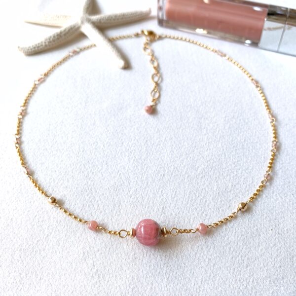 rhodochrosite necklace