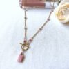 Rectangle rhodochrosite toggle necklace - Image 3