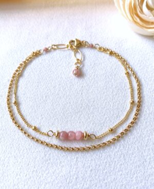 rhodochrosite bracelet