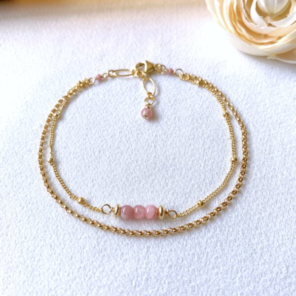 rhodochrosite bracelet