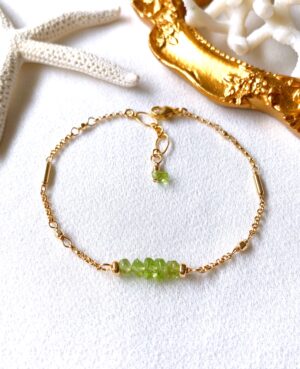 Peridot bracelet